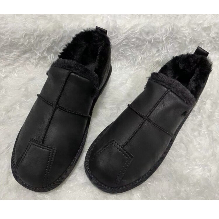 스타와 똑같은 스타일의 남자 스노우부츠 겨울 드라이버 슈즈 트렌디한 슈즈 두툼한 로우탑 슬립온 따뜻한 슈즈 푹신한 아빠 슈즈