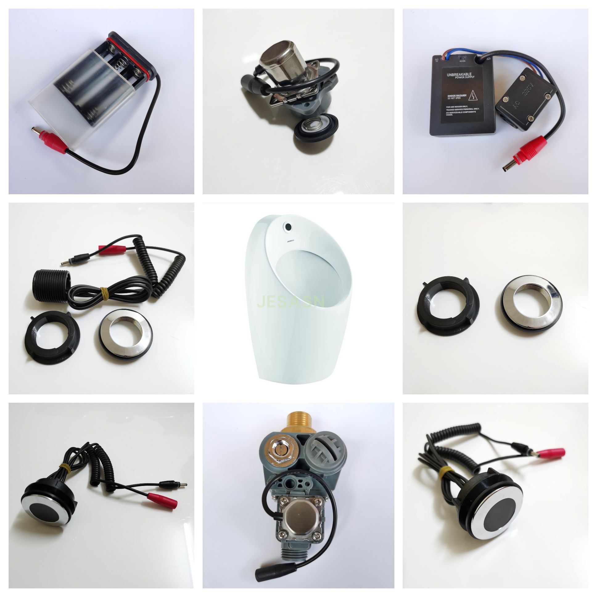 适配九牧J13043挂式一体化小便斗感应器电磁阀线路板感应窗电源盒