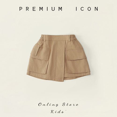 夏季女童工装短裙宝宝半身裙休闲