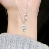 新品 S925纯银闪耀星星项链女清冷风百搭小众设计五角星锁骨链