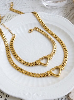 炫小虫钛钢材质女士爱心