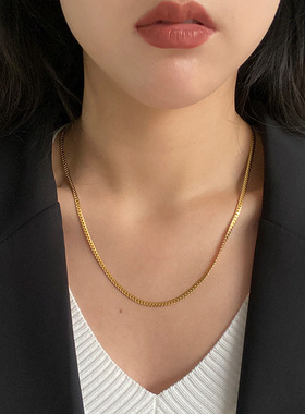 女潮项链炫小虫情侣钛钢