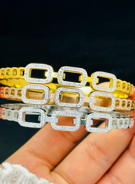 家里手镯钛钢轻奢女欧美