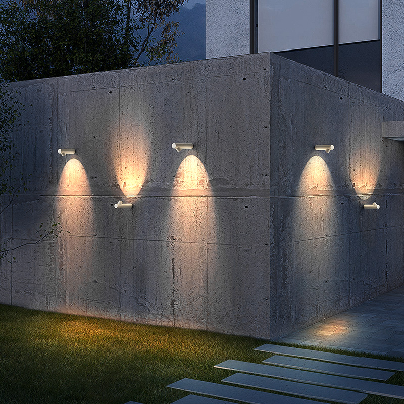 户外防水庭院灯走k廊过道外墙创意壁灯现代园林景观灯别墅花园壁