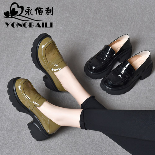 高跟休闲牛皮女鞋皮鞋