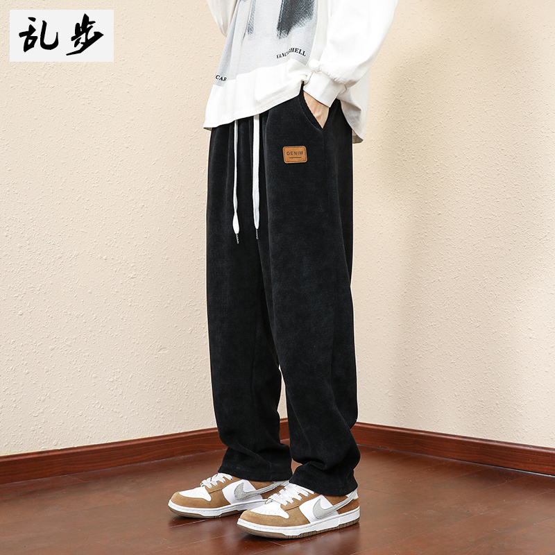 男士运动直筒休闲裤灯芯绒裤子