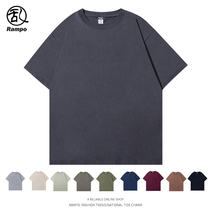 美式短袖t恤夏季宽松纯棉打底衫