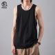 纯棉背心男士 夏季 内搭纯色运动健身坎肩汗衫 240克美式 重磅无袖 T恤