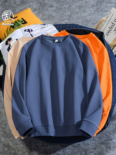 Толстовка, базовый лонгслив с круглым воротником, подходит для подростков, для средней школы, оверсайз