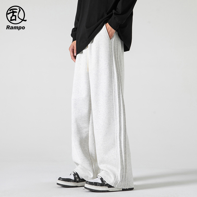 原创运动卫裤直筒百搭纯色休闲裤