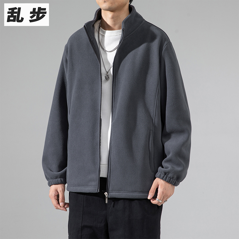 摇粒绒外套宽松青年保暖夹克