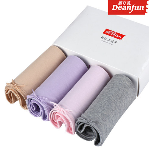 高腰收腹女士内裤蝶安芬棉无痕