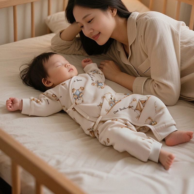 【孕妈有礼】哇哇新生婴儿衣服a类纯棉初生宝宝连体衣和尚服52码