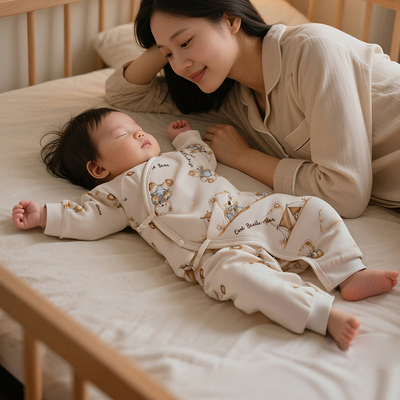 【孕妈有礼】哇哇新生婴儿衣服a类纯棉初生宝宝连体衣和尚服52码