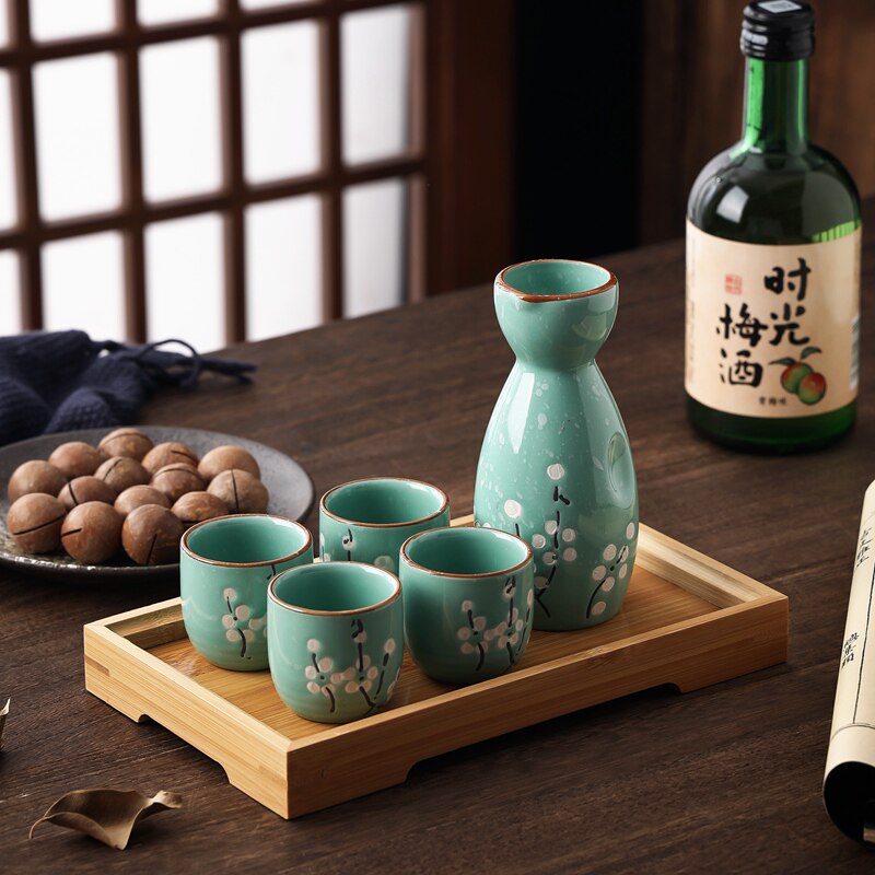 微醺日式小酒杯手工陶瓷杯酒具清酒杯果酒杯气泡酒杯少女青梅酒杯