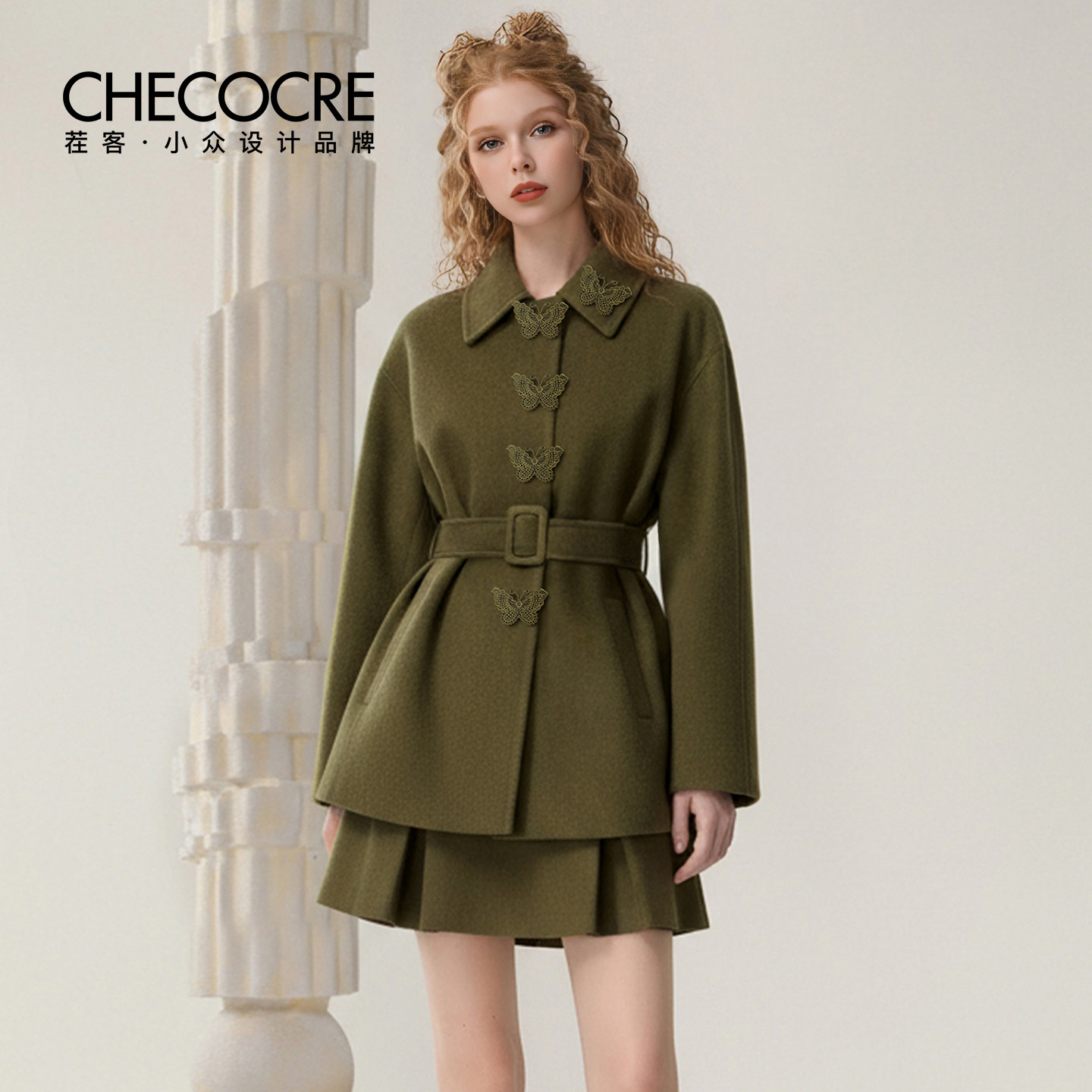 茬客【绿野仙踪】复古少女感套装裙25秋新款翻领立体蝴蝶上衣短裙,女装/女士精品,时尚套装,淘宝优惠券,粉丝福利购,淘宝优惠卷