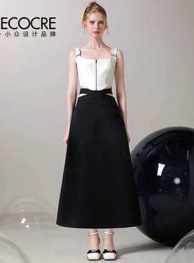 茬客时尚简约白色背心女新款设计感不规则外穿内搭短款吊带