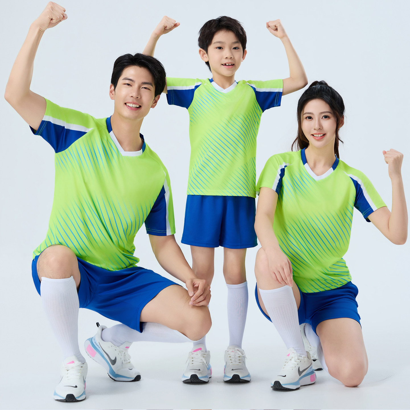 新款对克足球训练服套装男女夏季儿童成人足球球衣服印字比赛队服