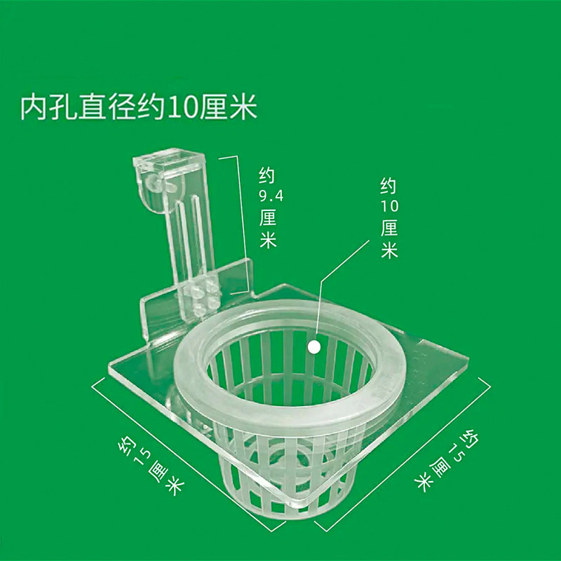 鱼缸水培植物支架定植蓝鱼缸植物造景