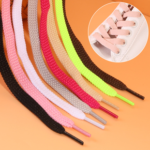 棉质鞋带加厚男女高帮鞋帆布鞋运动鞋抽绳扁平白色儿童鞋绳子通用