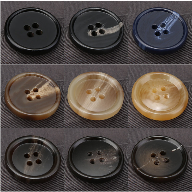 黑色树脂纽扣高端西装男西裤外套风衣扣子高档女大衣钮扣配件圆形,居家布艺,纽扣,淘宝优惠券,粉丝福利购,淘宝优惠卷