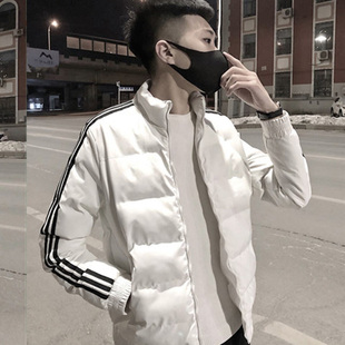 精神小伙冬季潮流修身保暖棉服外套网红同款男士休闲痞帅棉衣棉袄