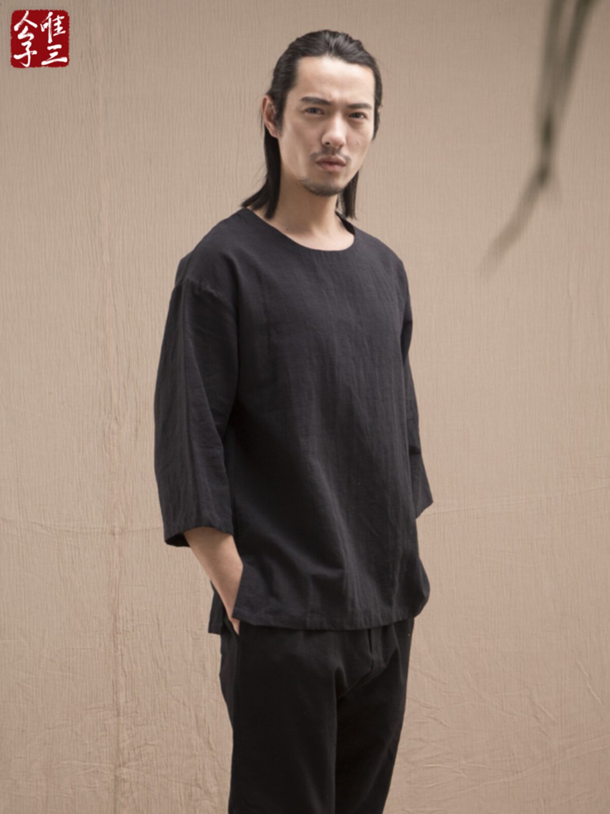 ONLY THREE MEDITATION TEA CLOTHES CHINESE STYLE MENS COTTON AND LINEN SUITS BUDDHIST TANG CLOTHES WEI JIN AND HANFU MENS ANCIENT STYLE FAIRY SPIRIT SPRING AND SUMMER