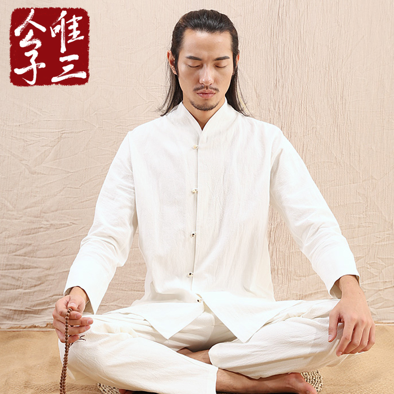 唯三高端禅修茶服仙风道骨男装
