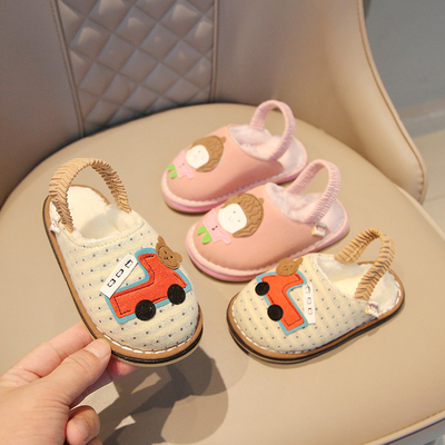 儿童棉拖鞋1到5岁宝宝布拖鞋