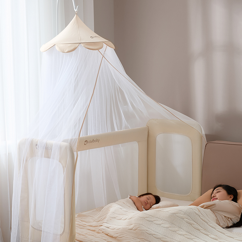 coolbaby拼接床高杆落地款防蚊帐