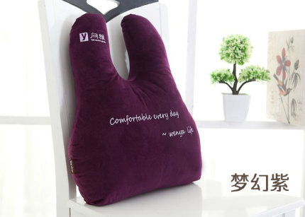 问雅卡通抱枕沙发靠垫办公室椅子靠背床头靠枕午休汽车护腰枕靠垫