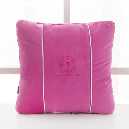 问雅商务抱枕被子两用午睡毯子办公室午休靠枕头靠垫沙发汽车用厚