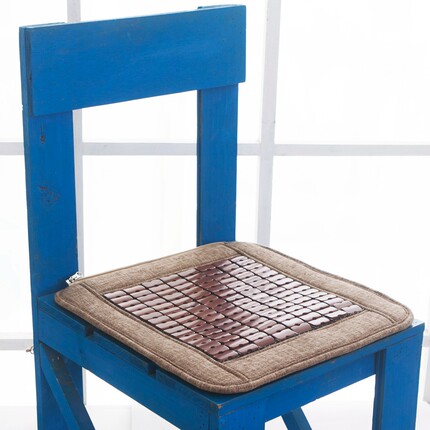 凉席坐垫椅垫办公室电脑椅子学生透气防滑屁股垫夏天竹垫麻将座垫