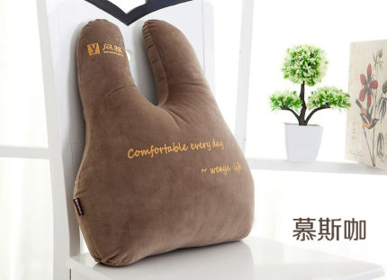 问雅卡通抱枕沙发靠垫办公室椅子靠背床头靠枕午休汽车护腰枕靠垫