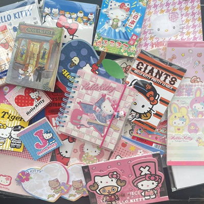 正版中古记事本便签本hellokitty