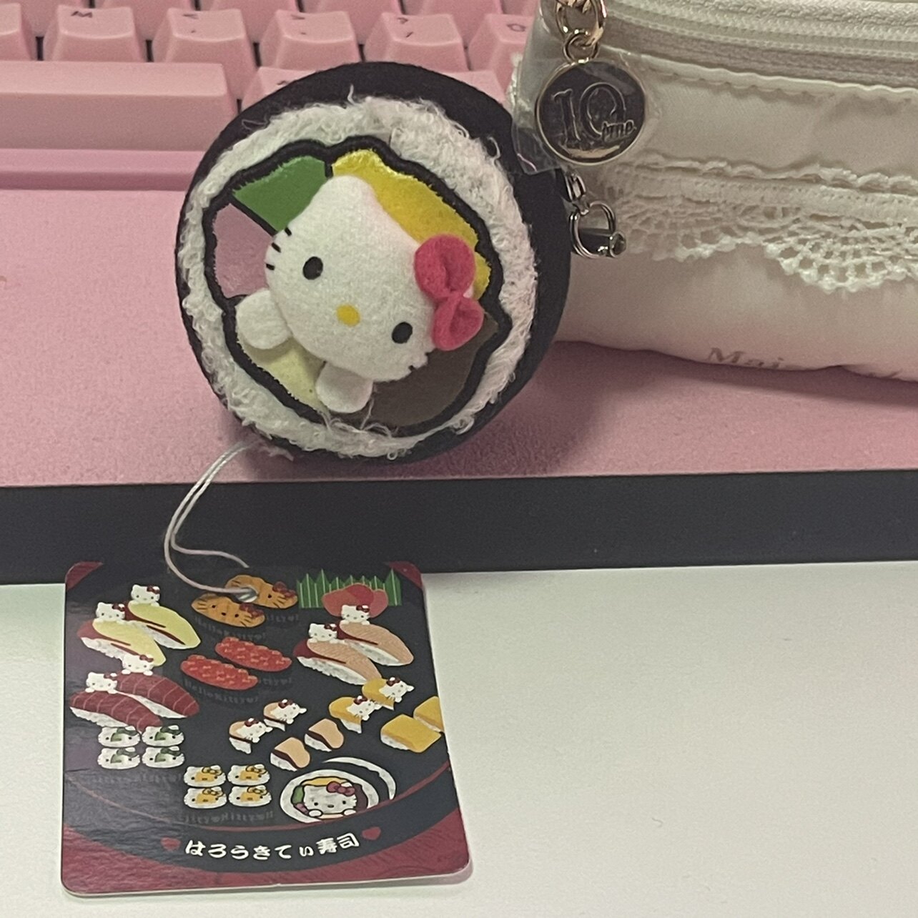 hellokitty公仔挂件毛绒全新正版寿司kitty紫菜包饭kitty迷你包挂