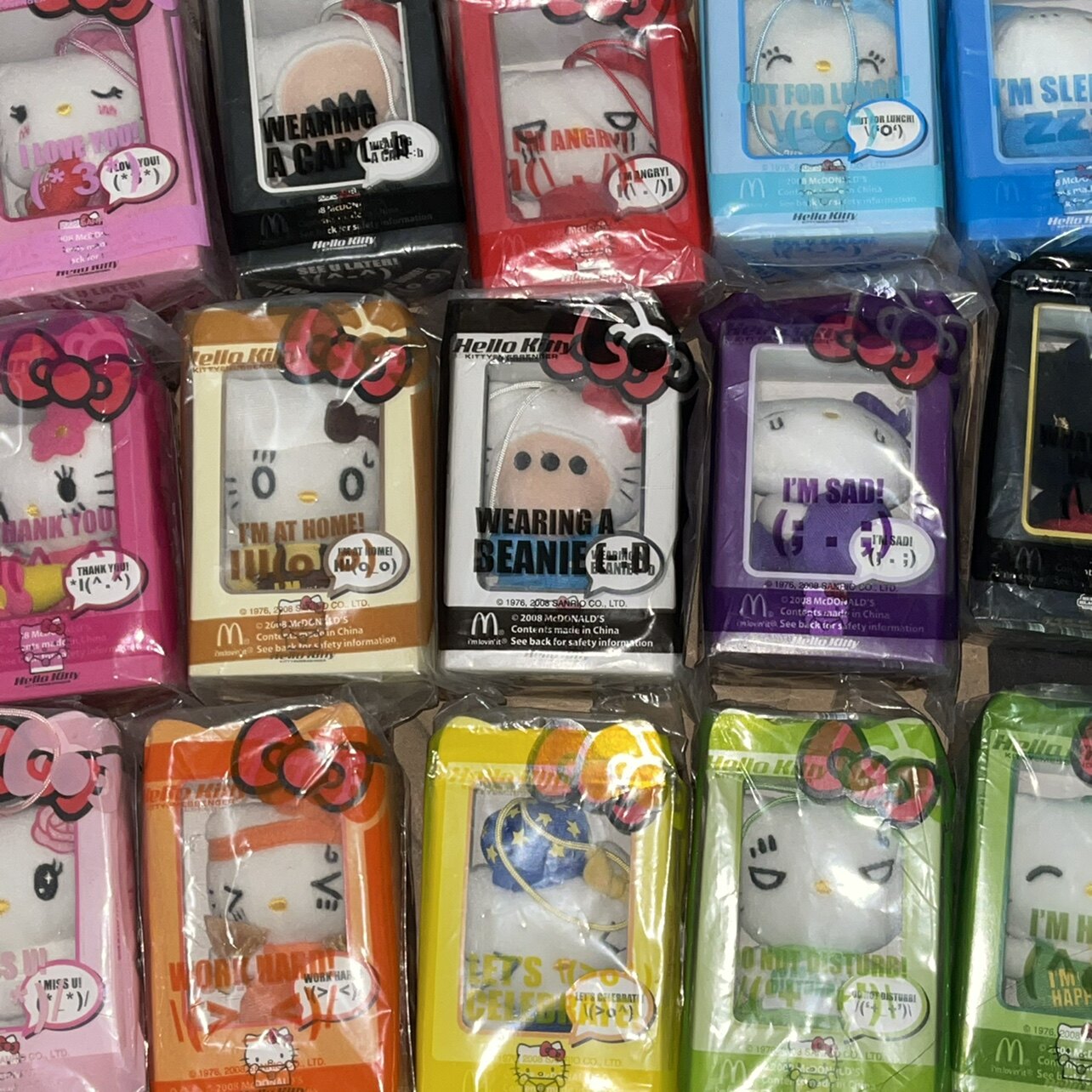 hello kitty麦当劳表情大使公仔挂件玩偶中古绝版稀少全套