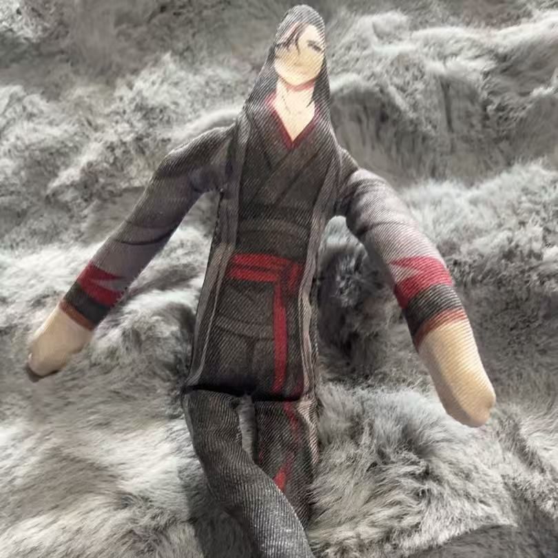 魔道祖师魏无羡蓝忘机江澄老鼠干抽象玩偶铁丝娃娃全身带骨架可扭