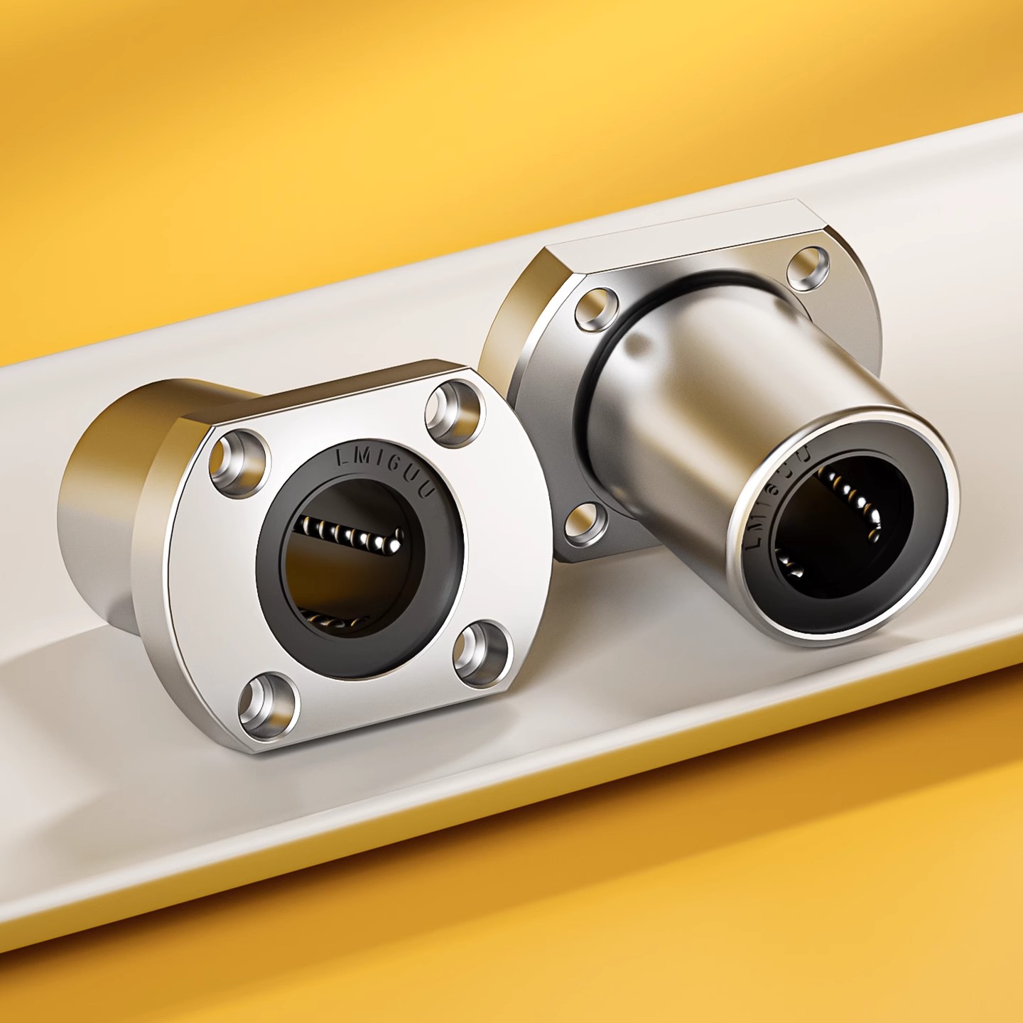 双切边法兰直线轴承滚珠滑动