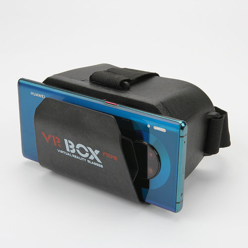 迷你VR眼镜 miniVRbox虚拟现实3D视频影院头戴式眼镜 无人机赠品