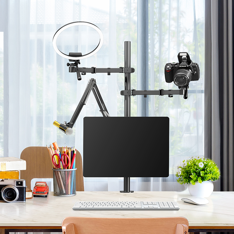 麦克风话筒光灯一站式直播增高