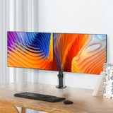 Двойной экранный компьютер роботизированный рычаг.