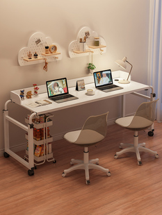 跨床桌可移动书桌程潇同款懒人办公床上桌子升降床边桌卧室电脑桌