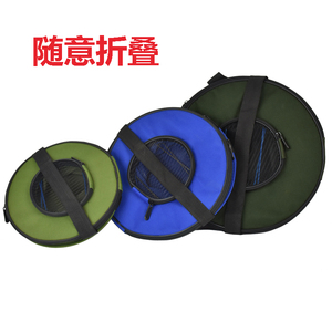 钓鱼桶折叠水箱便携带盖水桶活鱼桶钓鱼用具工具箱装鱼箱帆布鱼桶