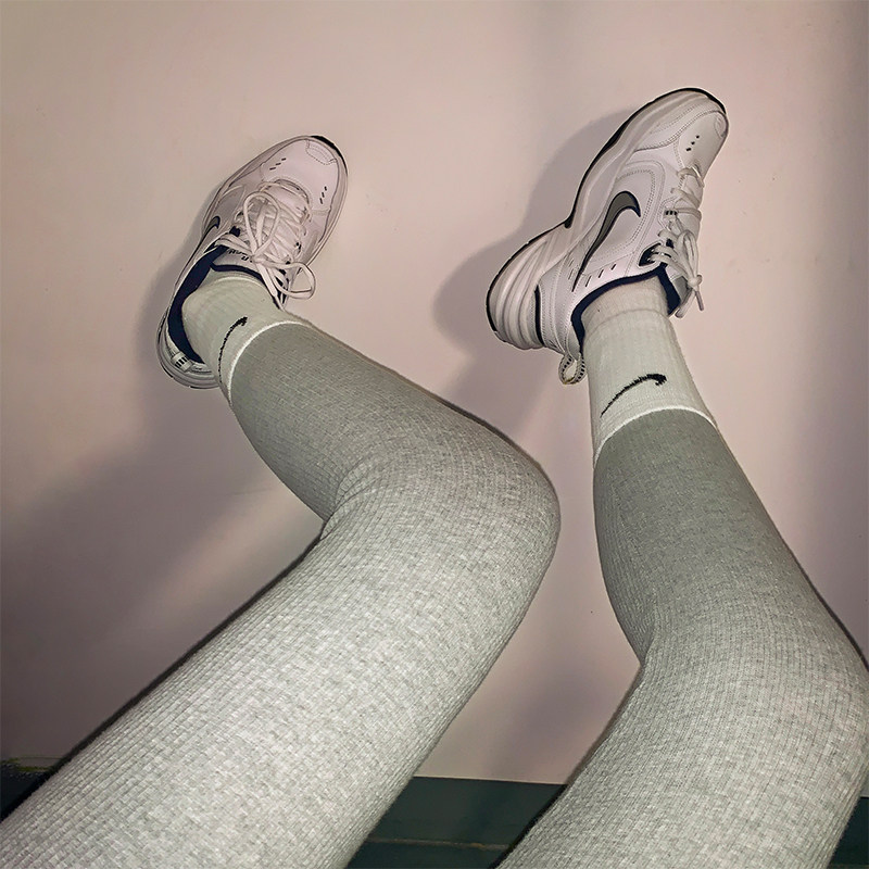 ZIECHOSE/几何色打底裤女莫代尔2020新款春秋外穿薄款灰色打底裤