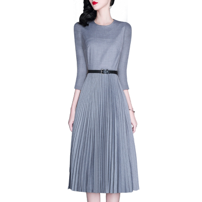 赠送精美腰带时尚显瘦百褶优内里