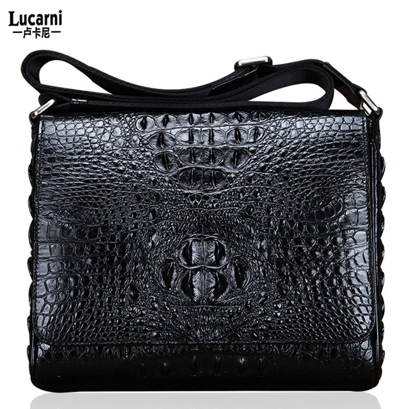 卢卡尼鳄鱼皮男士单肩包真皮 带盖头斜挎包休闲背包商务男包正品,箱包皮具/热销女包/男包,男士包袋,淘宝优惠券,粉丝福利购,淘宝优惠卷