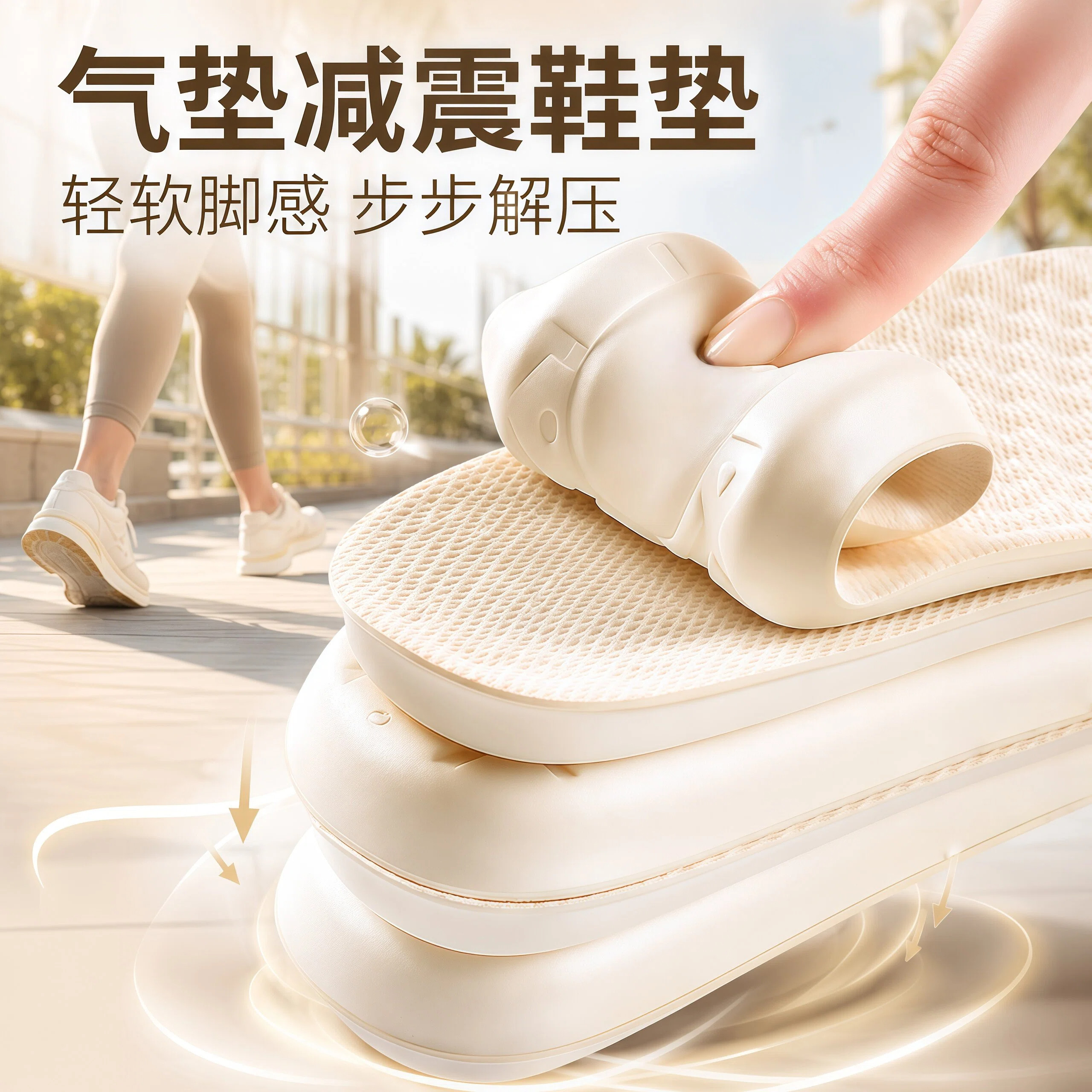 气垫乳胶减震鞋垫久站不累