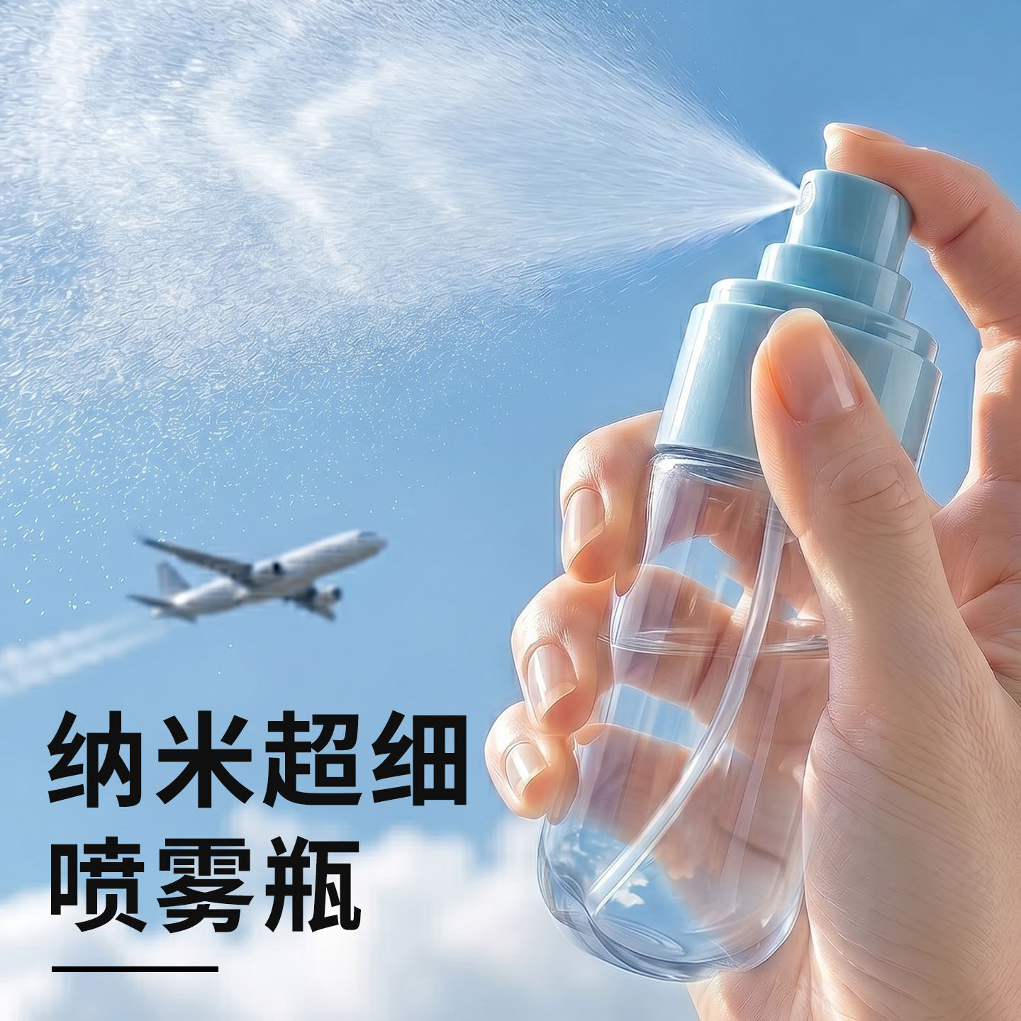 纳米超细喷雾瓶化妆水细雾小分子面部补水便携小喷瓶按压式分装瓶