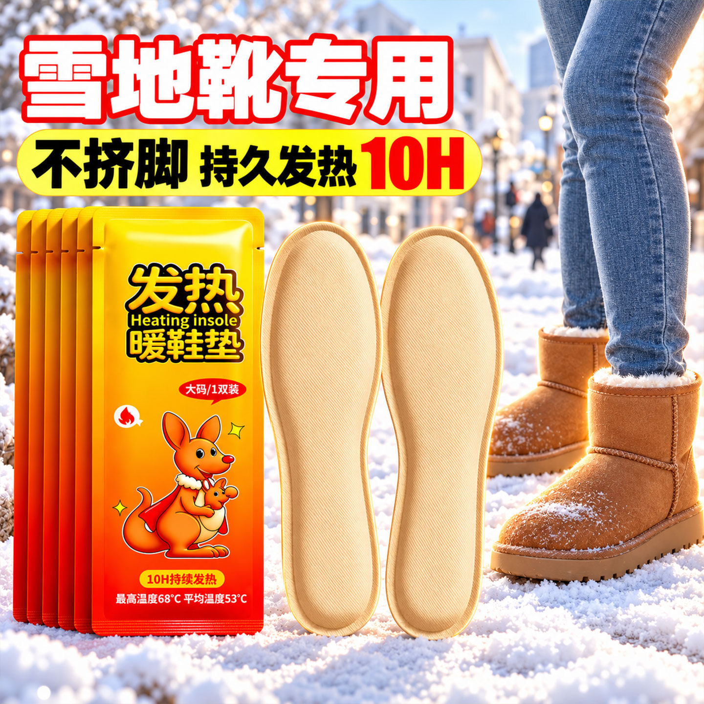 发热鞋垫2026新款冬季保暖暖足暖脚暖贴自发热加热暖宝宝男士女款